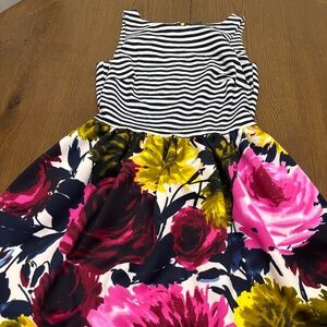 Taylor Women’s Stripe & Floral Dress Size 12
